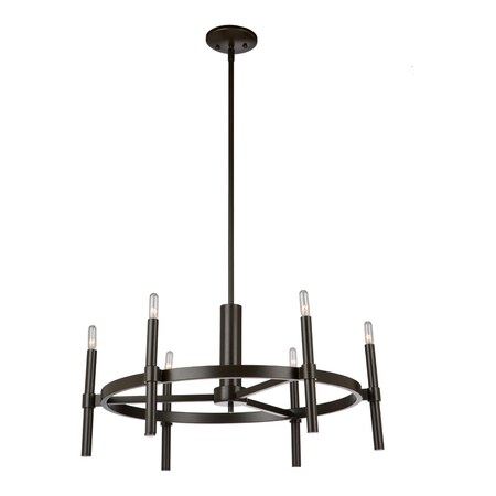 Artcraft Encore 6 Light Oil Rubbed Bronze Chandelier AC10666OB